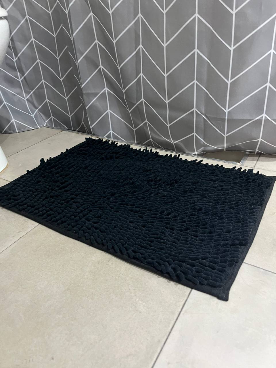 Alfombra De Baño Microfibra Shaggy Súper Absorbente 60x40