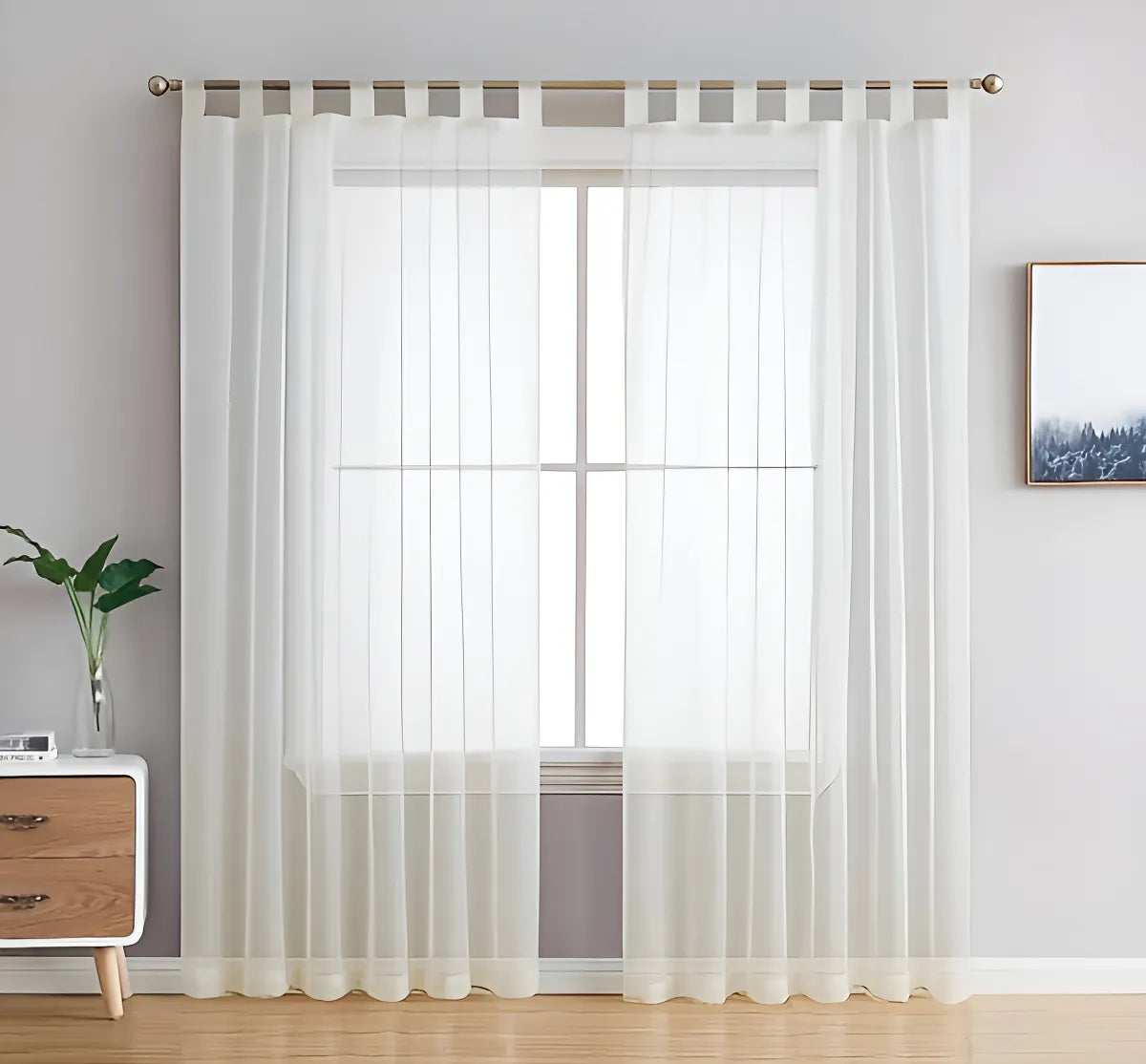 Cortina Voile Natural White
