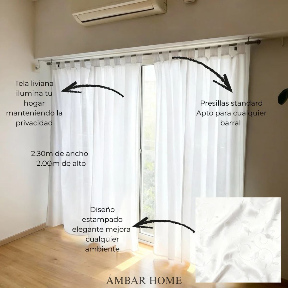 Cortinas Microfibra - Diseño Moderno