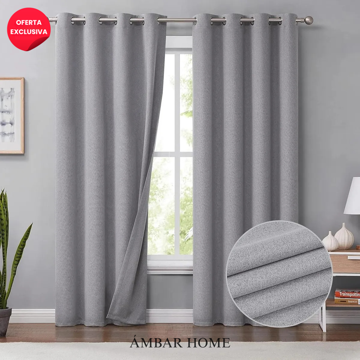 Juego De Cortina Black Out LINO