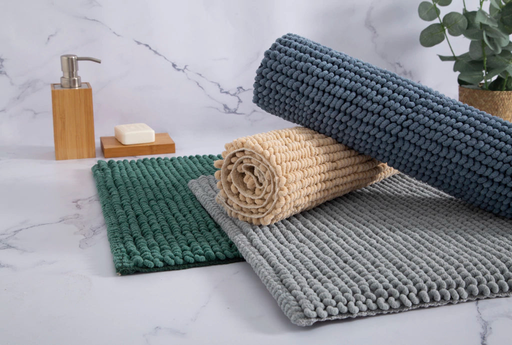 Alfombra De Baño Microfibra Shaggy Súper Absorbente 60x40