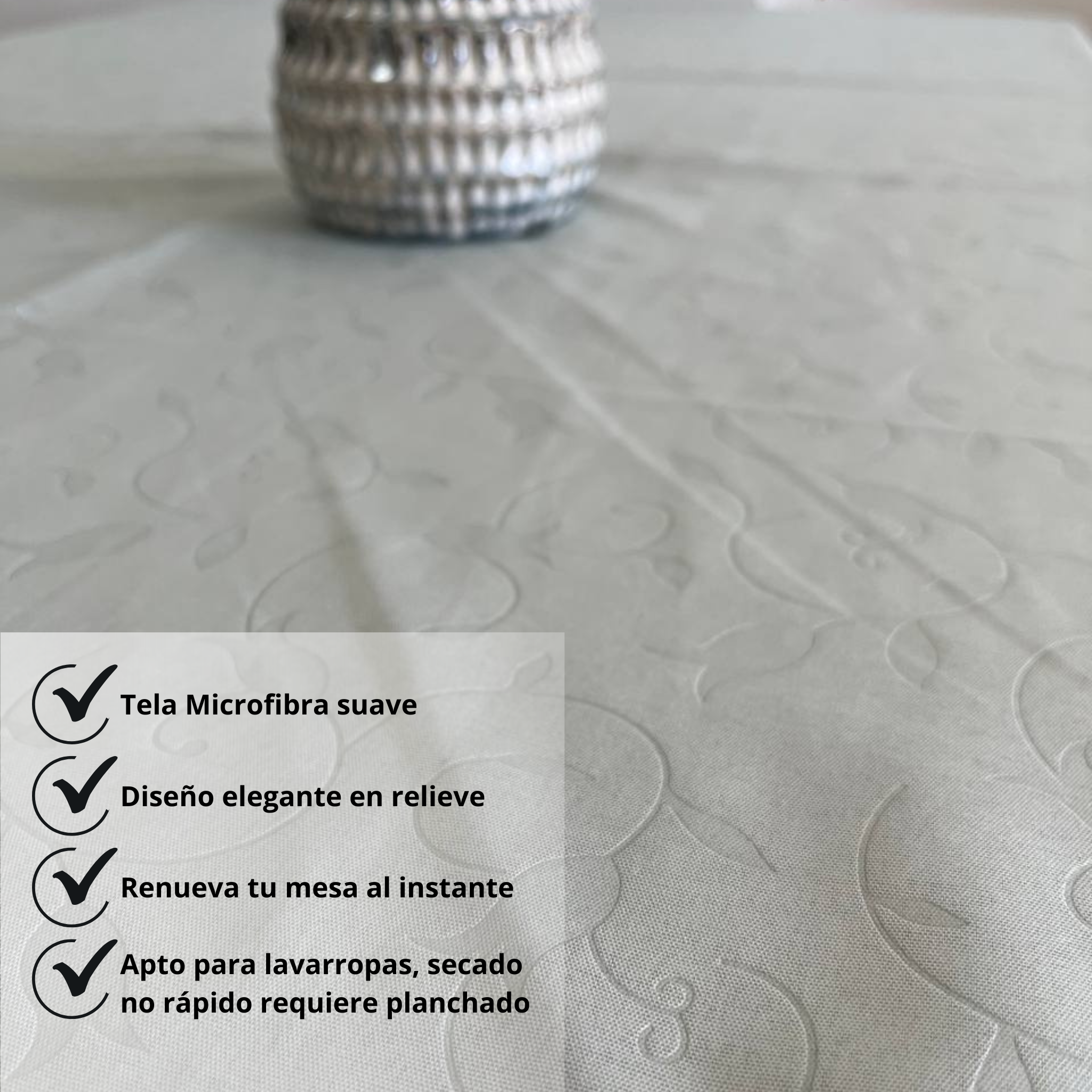 Combo Cortina + Mantel Diseño Moderno